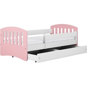 Kocot Kids - Bed classic 1 lichtroze met lade zonder matras 140/80 - Kinderbed - Roze