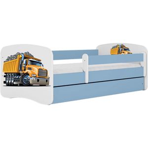 Kocot Kids - Bed babydreams blauw vrachtwagen met lade zonder matras 140/70 - Kinderbed - Blauw