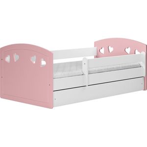 Kocot Kids - Bed Julia lichtroze zonder lade zonder matras 180/80 - Kinderbed - Roze