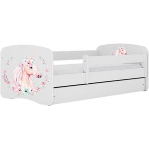 Kocot Kids - Bed babydreams wit paard zonder lade zonder matras 180/80 - Kinderbed
