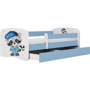 Kocot Kids - Bed babydreams blauw wasbeer met lade zonder matras 180/80 - Kinderbed - Blauw