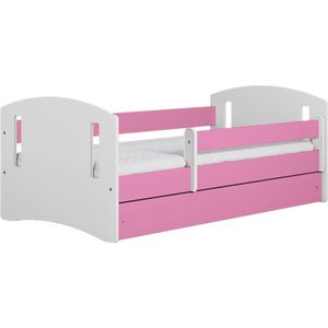 Kocot Kids - Bed classic 2 roze met lade zonder matras 140/80 - Kinderbed - Roze