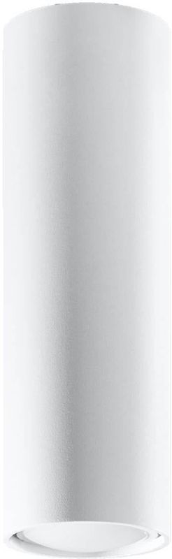 Sollux Lighting - Plafondlamp Lagos - Wit - 20x6x6cm - GU10 - Staal