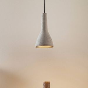 SOLLUX LIGHTING Hanglamp Cona van beton, Ø 17 cm