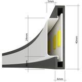 GM Kroonluchter Rio Wit 3000K Ø78cm  - Staal