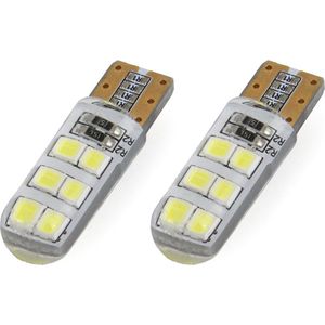 AMiO LED Standaard - T10 W5W 12xSMD 2835 12V - Zilver