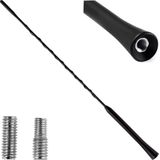 AMIO FM/AM Auto Antenne Mini Universeel met 5/6mm Adapter Zwart (41 cm)