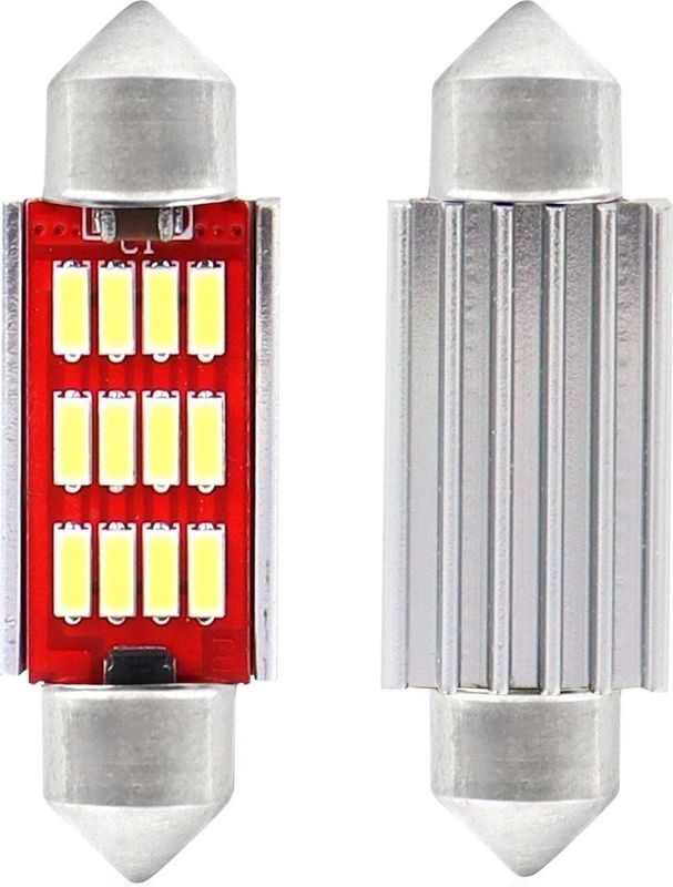 AMiO - LED CANBUS 4014 12SMD Festoen - Wit - 12V/24V