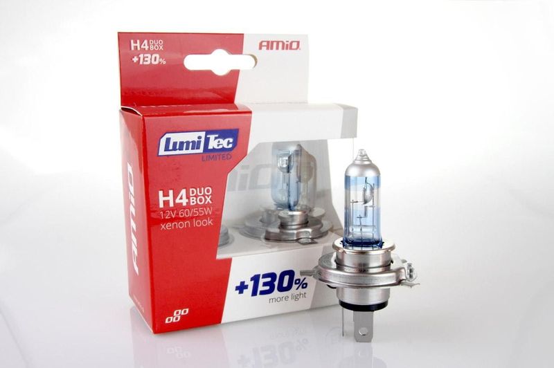AMiO - LumiTec - Halogeen Dimlicht - H4 12V 60/55W - Set