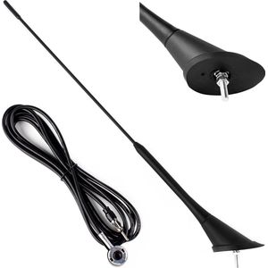 Autoantenne 40cm 5mm adapter 3m snoer - Auto antenne