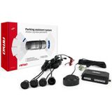 AMIO Parkeersensor Inbouw met 4 Zoemers in Zwart Sensor Buzzer