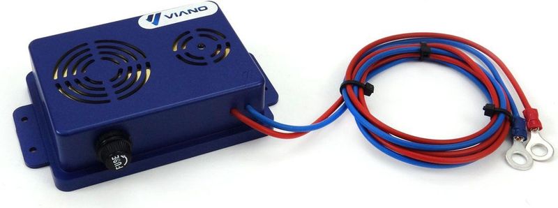 AMiO Elektronische Ultrasone Knaagdieren Verjager met AAN/UIT LED voor Auto Blauw [Marter - Ratten - Muizen - Wezel]