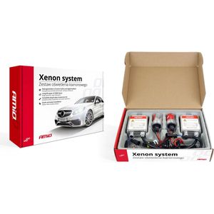 AMiO HID Xenon H7 Verlichtingsset - IJsblauw - Metalen Digitale AC Ballasten