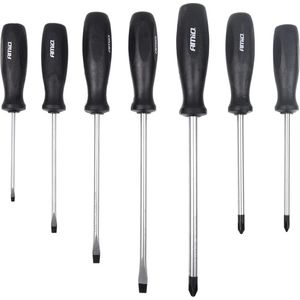 AMiO Schroevendraaier Set 7 Stuks Magnetische Kop zwart