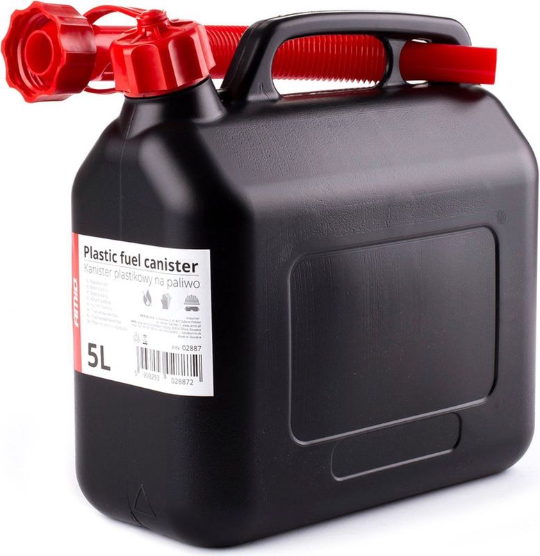 Amio Plastic Jerrycan - 5L - Inclusief flexibele trechter pijp