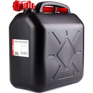 Amio - Jerrycan 20L - Kunststof - Zwart/Rood