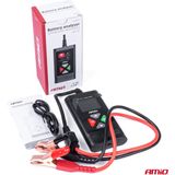 AMiO Krachtige Professionele Digitale Accutester (2-220Ah) met Uitgebreide Functionaliteiten (6/12V)Zwart