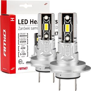 AMiO - Dimlicht LED H7 Mini - Wit - Set - 6500k