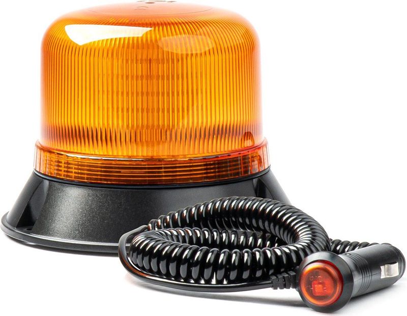 AMiO Oranje LED Zwaailicht Noodverlichting met Magneet 60LED 12/24V