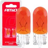 AMiO T10 Halogeen Verlichting - Oranje - W2.1x9.5d - Set van 2