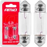 AMiO C5W Wit Halogeen Verlichting 85-8 36mm (set) [Kentekenverlichting - Interieurverlichting]