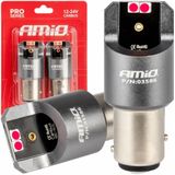 AMiO - LED CANBUS PRO BAY15D P21/5W - Rood - 12/24V - 2 Stuks