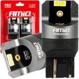AMiO - LED CANBUS PRO T20 7443 - Wit - 4x3030 SMD - 12/24V - 2 Stuks