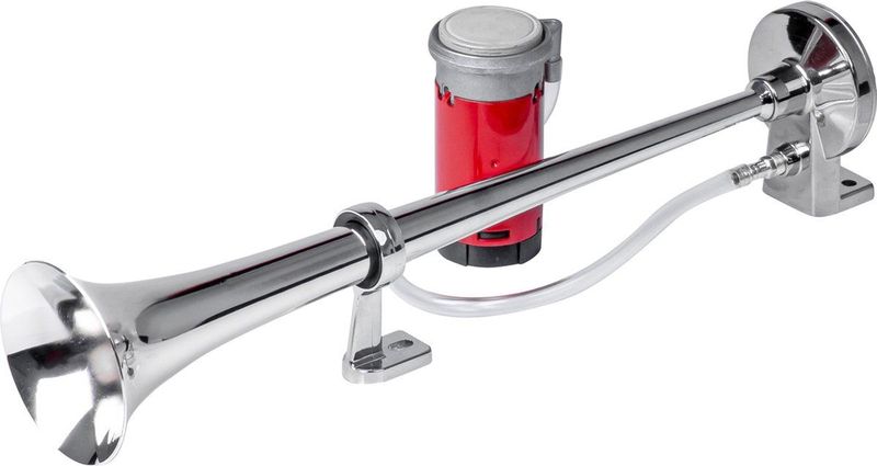 AMiO Trein/Vrachtwagen Hoorn Luchthoorn 115Db Claxon Toeter met Compressor - Treinhoorn 12V