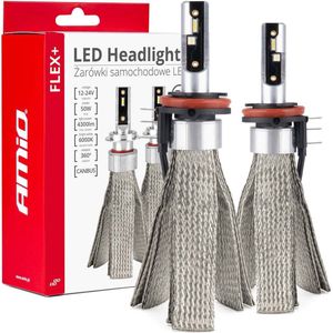 AMiO LED Autolampen FLEX+ H15 Dimlichten Wit 6000K 2 Stuks