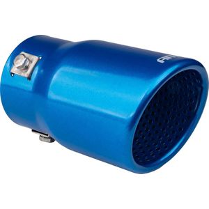 AMiO Uitlaat Einddemper Sierstuk RVS Koppelstuk 76mm Blauw