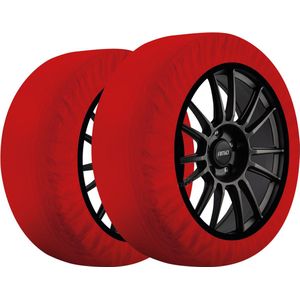 AMiO - Textiele Sneeuwkettingen - Rood - 2 Stuks