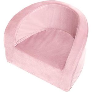 Misioo Kinderstoel - Velvet roze - Luxe kinderstoel - Roze - chillstoel - zacht velvet