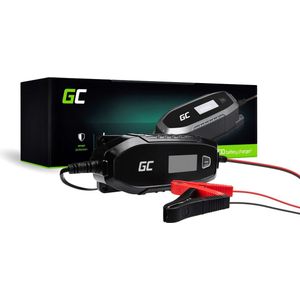 Green Cell® Automatische oplader accu 6V/12V 4A (SLA, AGM, Gel, EFB, Wet, LiFePO4) Batterijlader met batterijtest reconditioneringsmodus acculader voor Auto Motor Camping Boot Sneeuwscooter Rolstoel