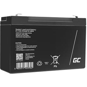 Green Cell® AGM 6 V 10 Ah Accu - VRLA - Loodaccu - Gelaccu - Cyclusbestendig