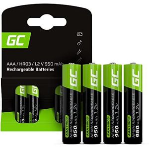 Oplaadbare AAA batterij (potlood) Green Cell HR03 NiMH 950 mAh 1.2 V 4 stuk(s)