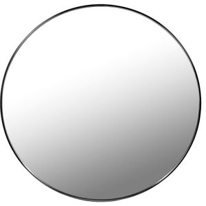 Spiegel - rond 80 cm - wandspiegel - zwart