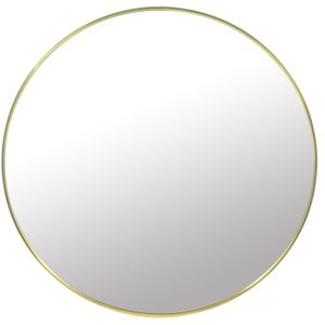 Ronde spiegel - badkamerspiegel - ø 70 cm - goud