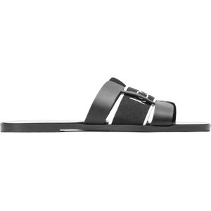 Kazar, Schoenen, Dames, Zwart, 39 EU, Leer, Zwarte slides voor dames