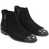 Merk - Model - Laarzen - Zwart - Nubuck - Minimalistische Snit