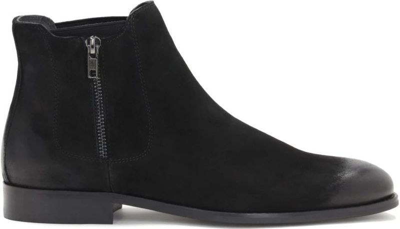 Merk - Model - Laarzen - Zwart - Nubuck - Minimalistische Snit