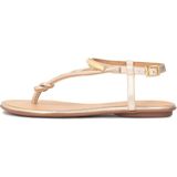 Kazar - Gezondheidsslippers - Goud - Leer