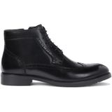 Kazar - Geveterde Laarzen - Zwart - Leer