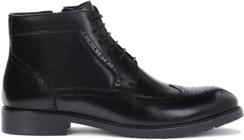 Kazar - Geveterde Laarzen - Zwart - Leer