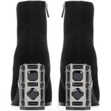 Zwarte Laarzen - Knielaarzen - Hoogwaardig Suède - Elegante Hak