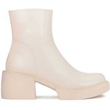 Kazar, Schoenen, Dames, Beige, 38 EU, Leer, Dames off-white booties