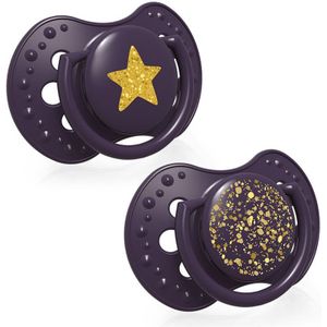 LOVI Stardust Violet fopspeen 0-3 m 2 st