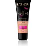 Eveline Cosmetics - Selfie Time - Foundation en Concealer - Tint 02 Ivory - 30 ml