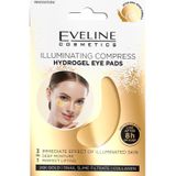 Eveline Cosmetics Gold Illuminating Compress Hydrogel Oogmasker  met Slakken Extract 2 st