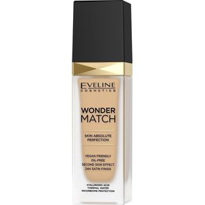 Eveline Cosmetics Wonder Match Langaanhoudende Vloeibare Make-up met Hyaluronzuur Tint 20 Medium Beige 30 ml