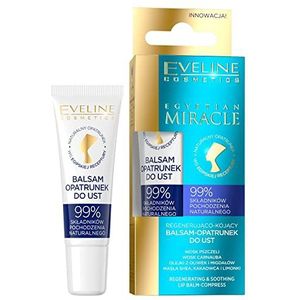 Eveline Cosmetics Egyptian Miracle Voedende en Hydraterende Lippenbalsem  met Antibacteriele Ingredienten 12 ml